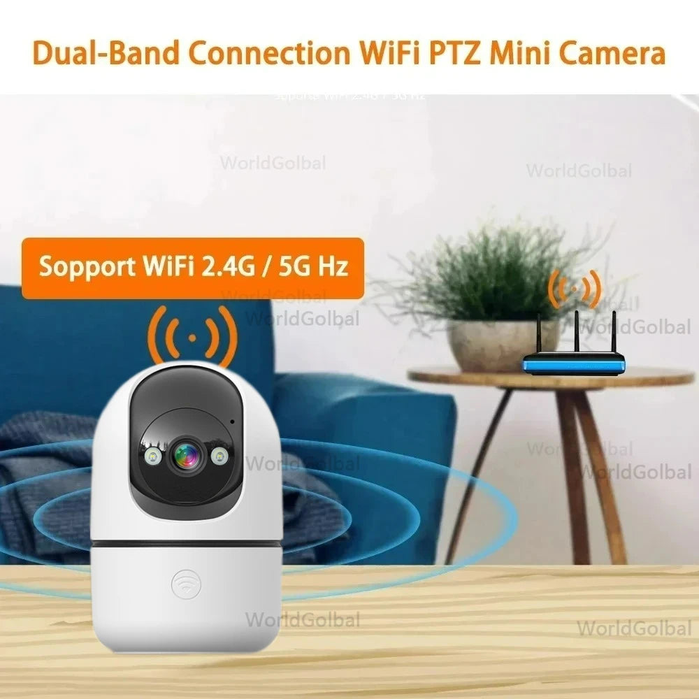 Tuya 8MP 5G WiFi Camera Tuya Smart Home Wireless IP Surveillance Camera AI Detect Automatic Tracking Security Baby Monitor TUYA