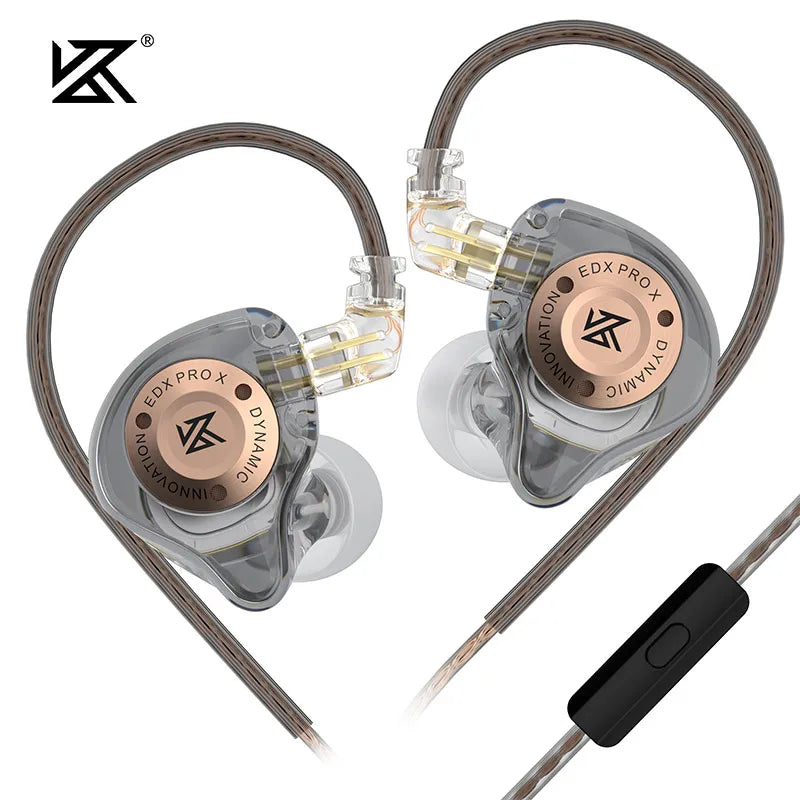 KZ EDX PRO X high-performance 10mm dynamic Hifi in ear sports music live monitoring wired headphones