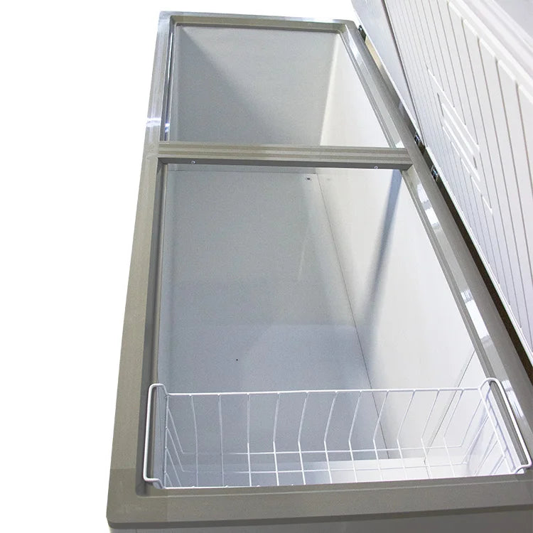 Commercial Top Opening Glass Door Fridge Kitchen Equipment Deep Freezer Refrigerator 2025