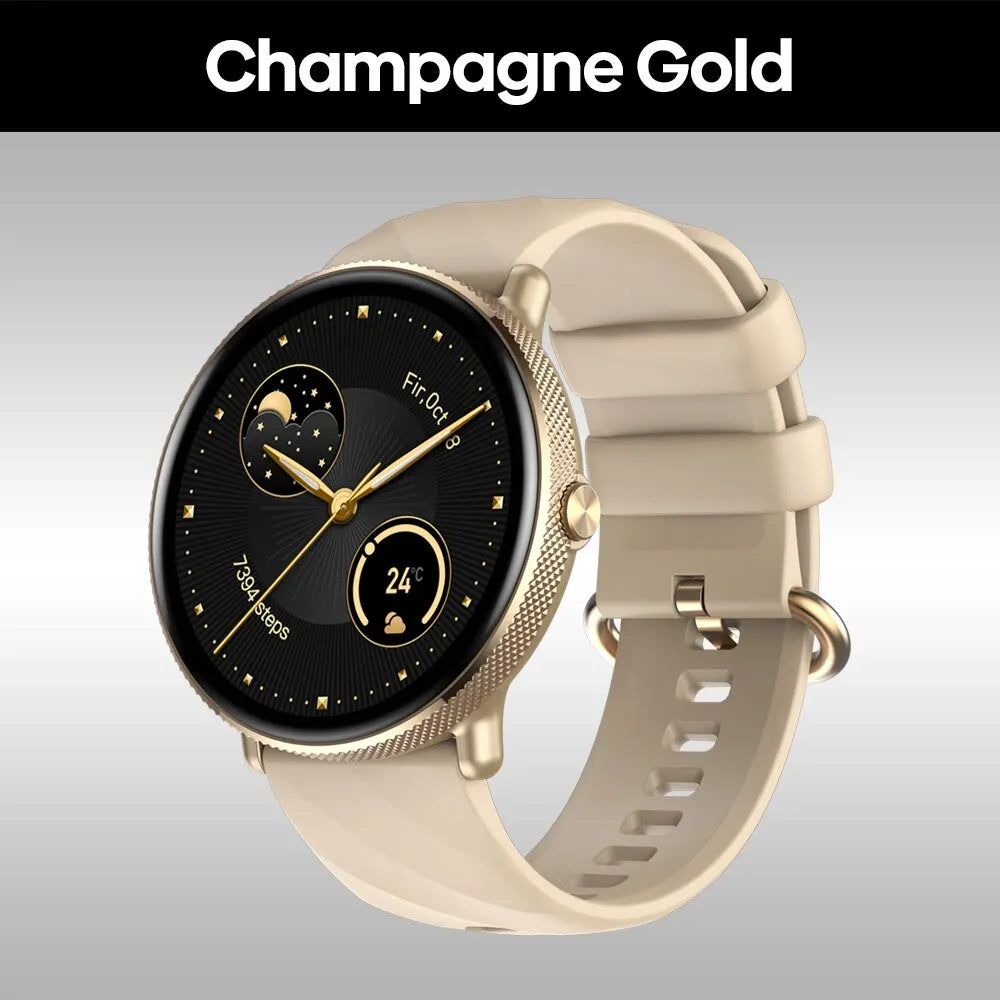 Zeblaze GTR 3 Pro Voice Calling Smart Watch 1.43" AMOLED Display 316L Stainless Steel Frame Fitness Tracking Smartwatch