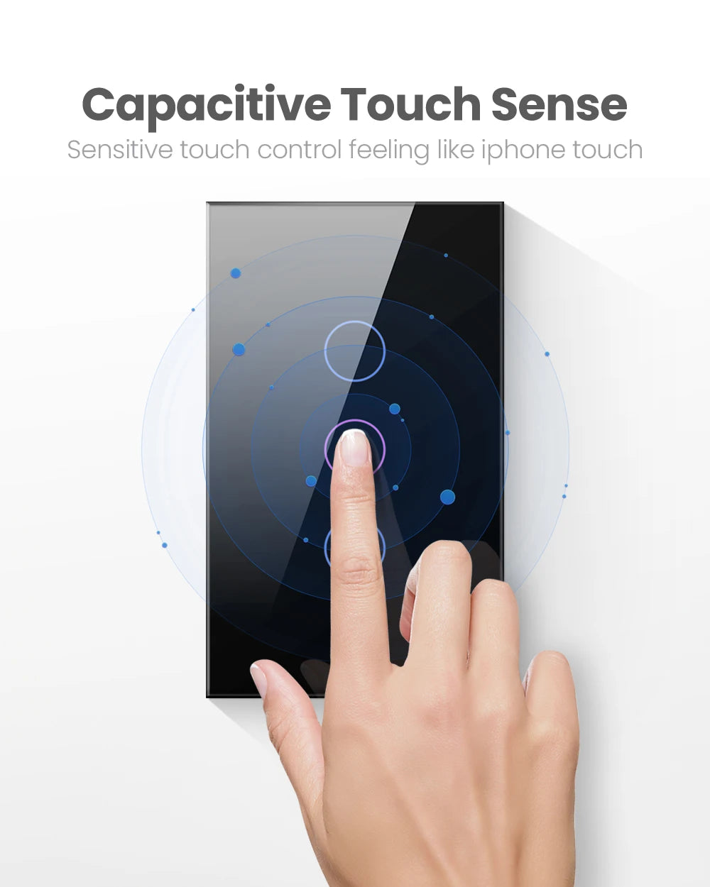 AVATTO Tuya WiFi/Zigbee Smart Light Switch, Neutral Wire/No Neutral Wire Required Wall Touch Switch Work with Alexa, Google Home