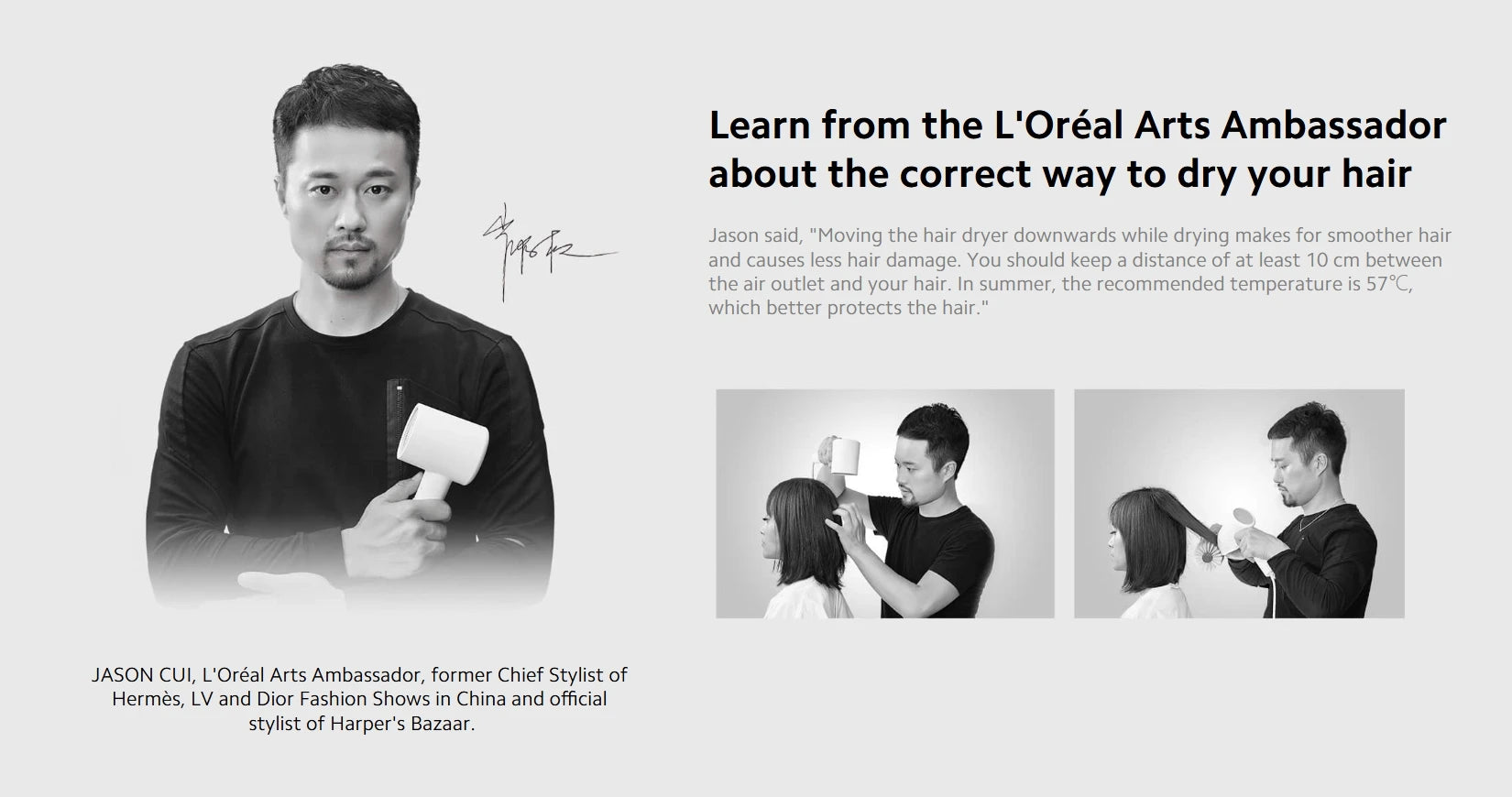 XIAOMI MIJIA Mi Ionic Hair Dryer H300 Quick Dry Negative Ion Hair Care Professional For Home 1600W Electric Hair Dryers Diffuser