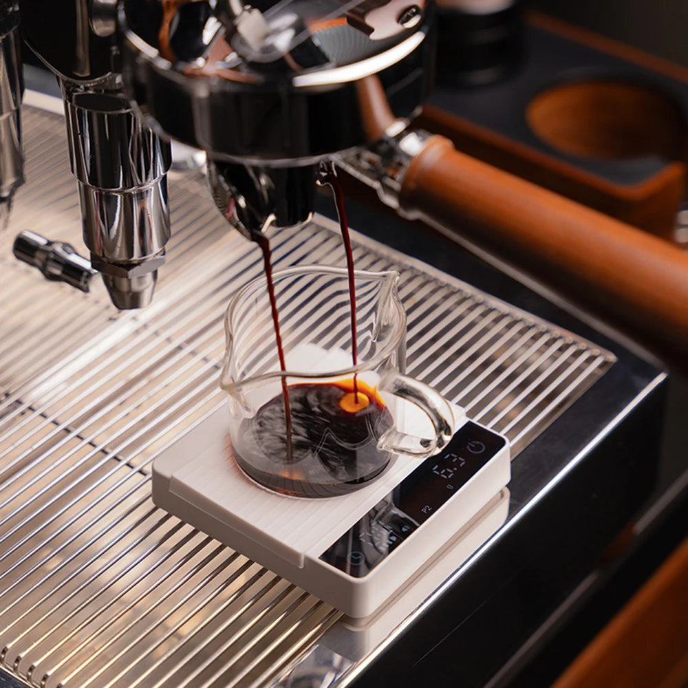 Italian Mini Espresso Coffee Electronic Scale Portable Special Hand-brewed Coffee Bean Scale Barista Timing Weighing Device