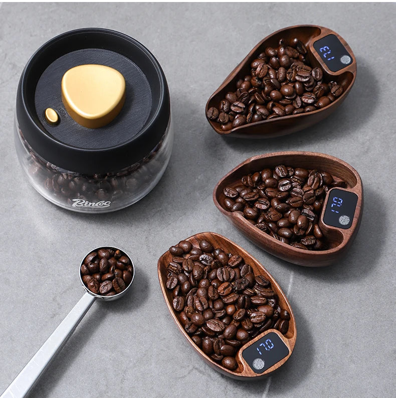 Bincoo Coffee Electronic Scale Professional Coffee Scale Portable Bean Plate 0.1g Accurate Weight Rechargeable
