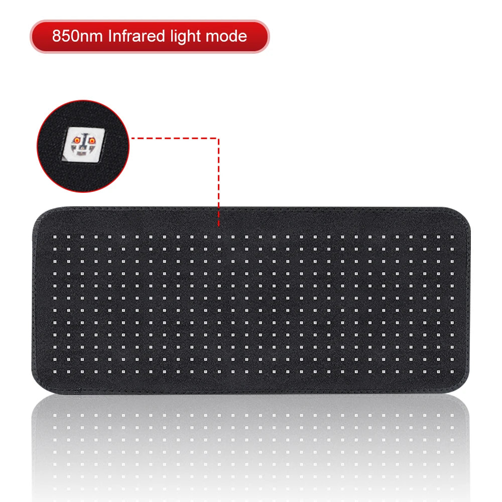 Updated Red Light Therapy Heating Pad for Body Infrared Light Device Cushion Mat Waist Back Shoulder Muscle Pain Relief Relax