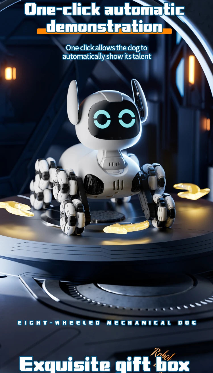 Y9 8WD RC Robot Dog Car Toy 2.4G Radio Remote Control Cars Touch-sense Music Stunt Drift Vehicle Electric Toy for Boys Kids Gift