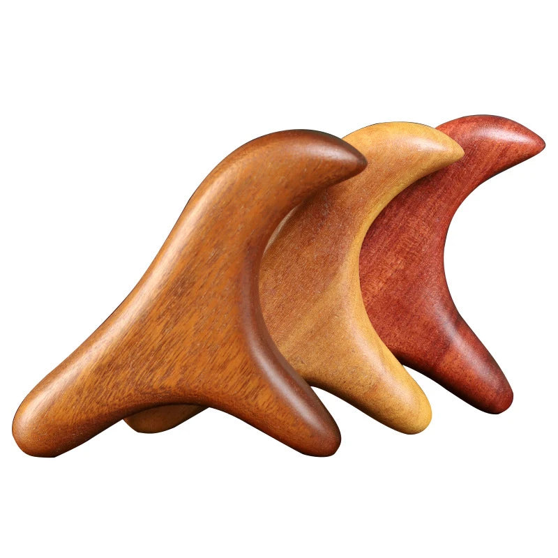 1 PCS Neck Foot Sandalwood Trigger Point Massage Gua Sha Tools Home Gym Professional Therapy Massage Tool For Back Leg Hand Face