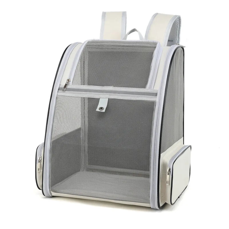 Pet Cat Carrier Bag Outdoor Travel Backpack for Cats Small Dogs Breathable Cat Carrying Bag Suitable for Cats Within 6kg