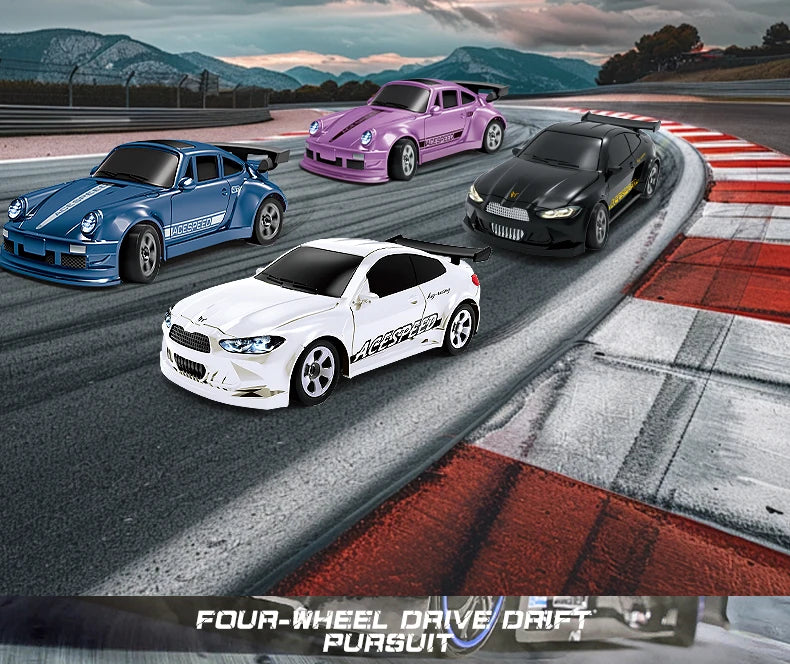 1/64 RC Car Four-Wheel Drive Remote Control Desktop Stunt Car Full Proportions Mini Racing Drift Car Toy Model Boy Gift