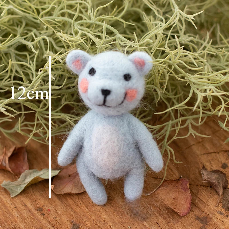 Newborn Photography Props Wool Felt  Doll Rabbit Bear Clond and Star　Photography Props Accessories Baby Studio