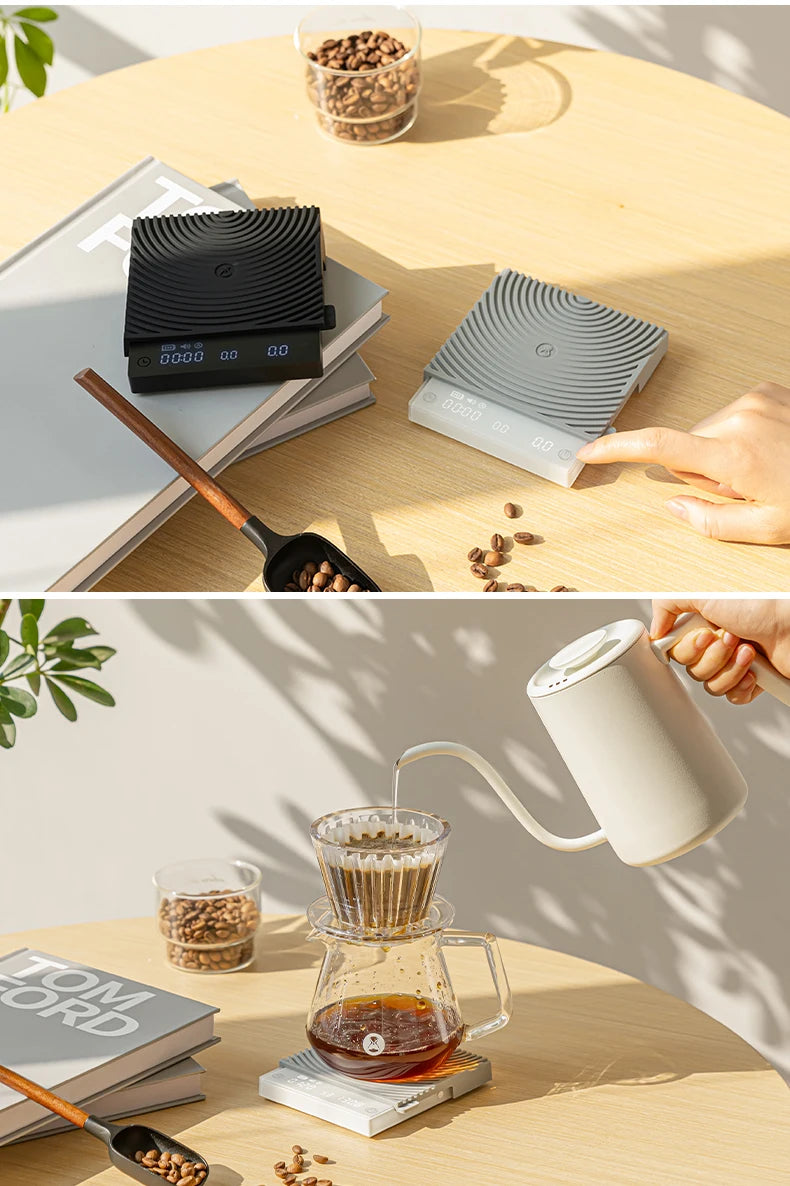 TIMEMORE Black Mirror MINI 0.1g Precision Pocket Coffee Scale  LCD Display Espresso Scale For Kitchen Cooking Food Jewelry