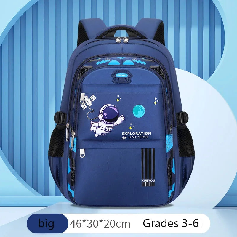 Kid Backpack 2-16Year Children School Bags for Boys Astronaut School Backpack Waterproof Primary Boy Book Bag Mochila Infantil