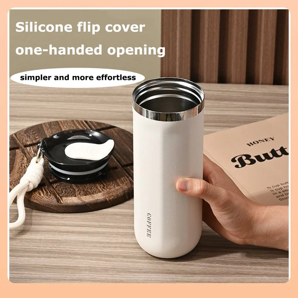 Custom Name 304 Stainless Steel Water Bottle Double Walled Insulated Thermal Personalized Mug Leakproof Vacuum Coffee Drinkware