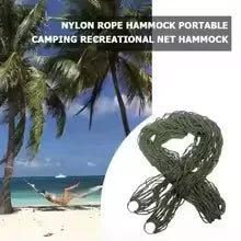 1/3/5PCS Portable Garden Outdoor Thickened Nylon Rope Hammock Indoor Mesh Hammock Portable Simple Hammock Swing Chair Camping