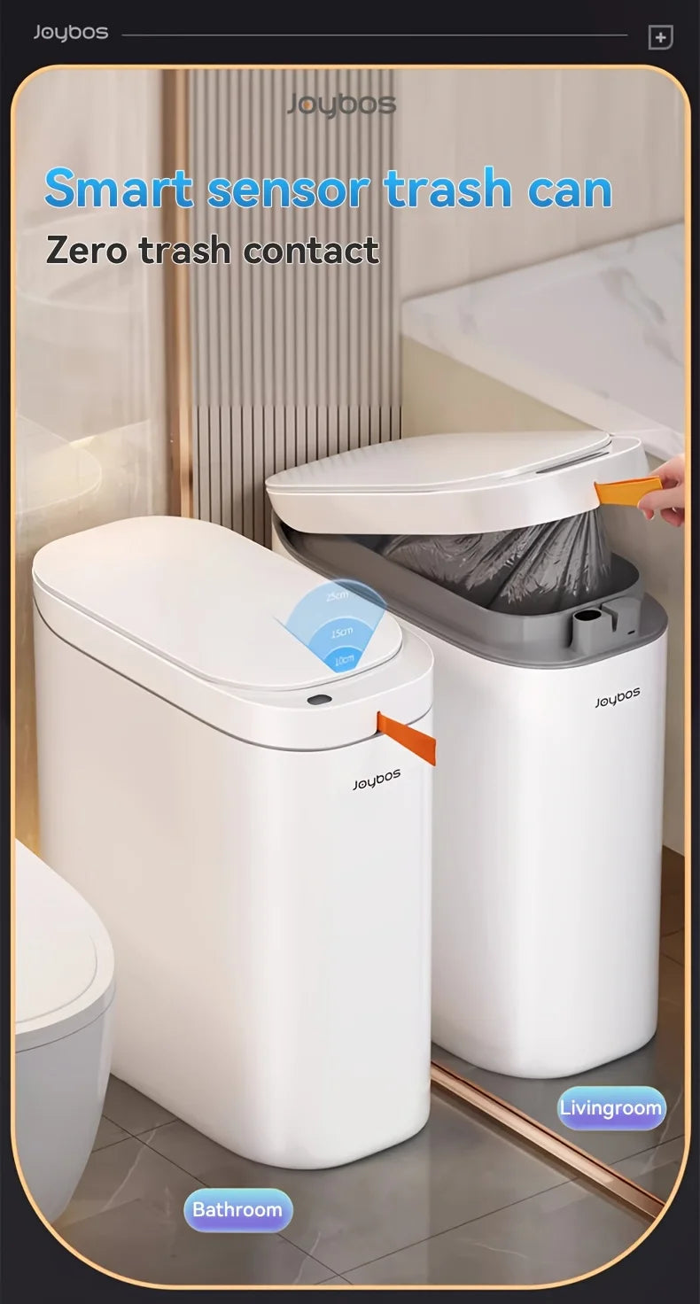 Smart Sensor Garbage Bathroom Trash Can Automatic Adsorption Bag Household Toilet Induction Waterproof Garbage Can Home Supplies