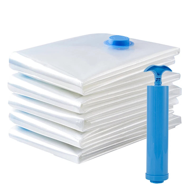 1Pcs Vacuum Storage Bags For Clothes Bedding Space Saving Bags Storage Vacuum Seal Packet Folding Compressed Organizer Bag