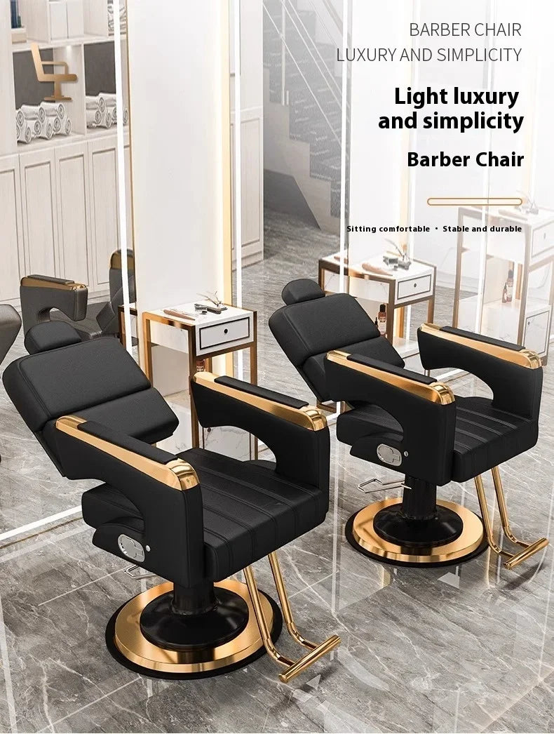 Barber Shop Barber Chair, 360° Rotatable, Hydraulic Lift Chairs, New Design, Customizable Hair Salon Store Furniture Wholesale