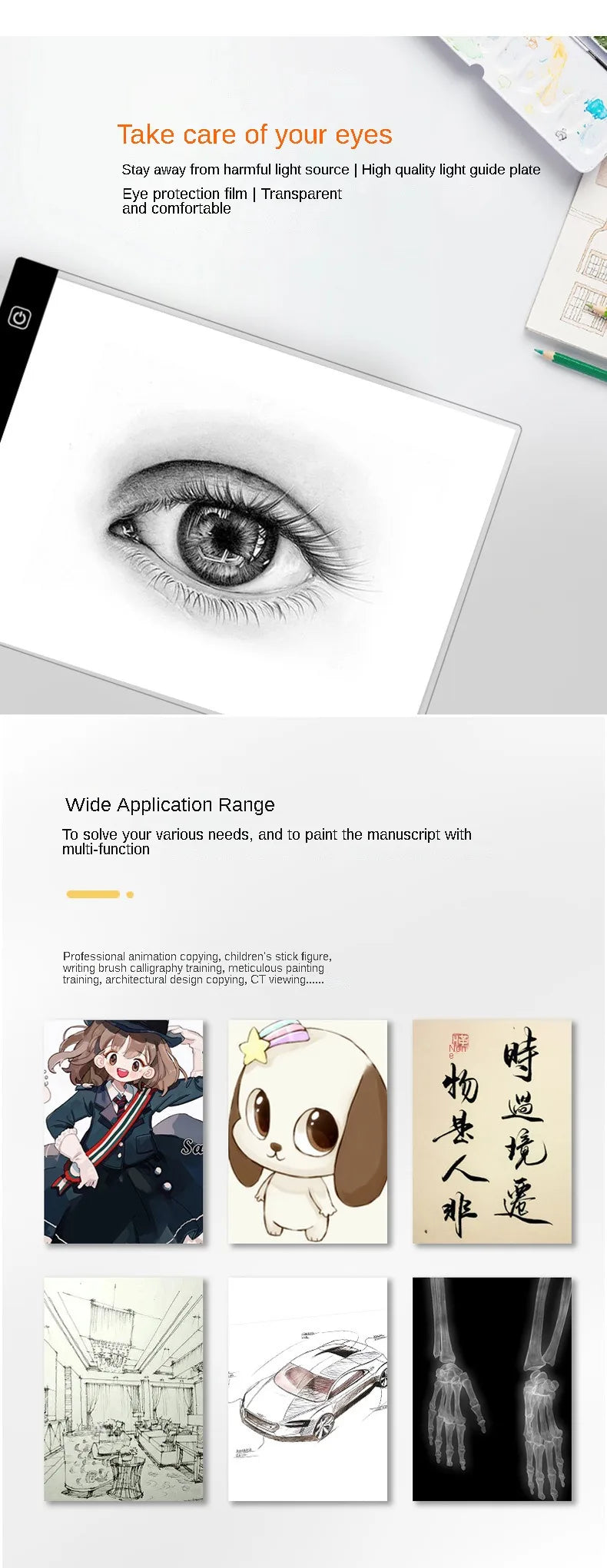 A3/A4/A5 3-Level Dimming Led Drawing Copy Pad Board Children's Toy Painting Educational Kids Grow Creative Gifts For Children