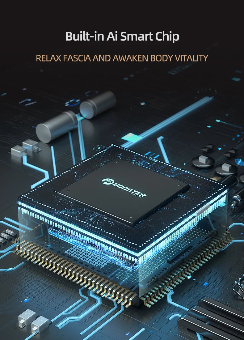 BOOSTER M2-12V LCD Display Massage Gun Professional Deep Muscle Massager Body Relaxation Fascial Gun Fitness