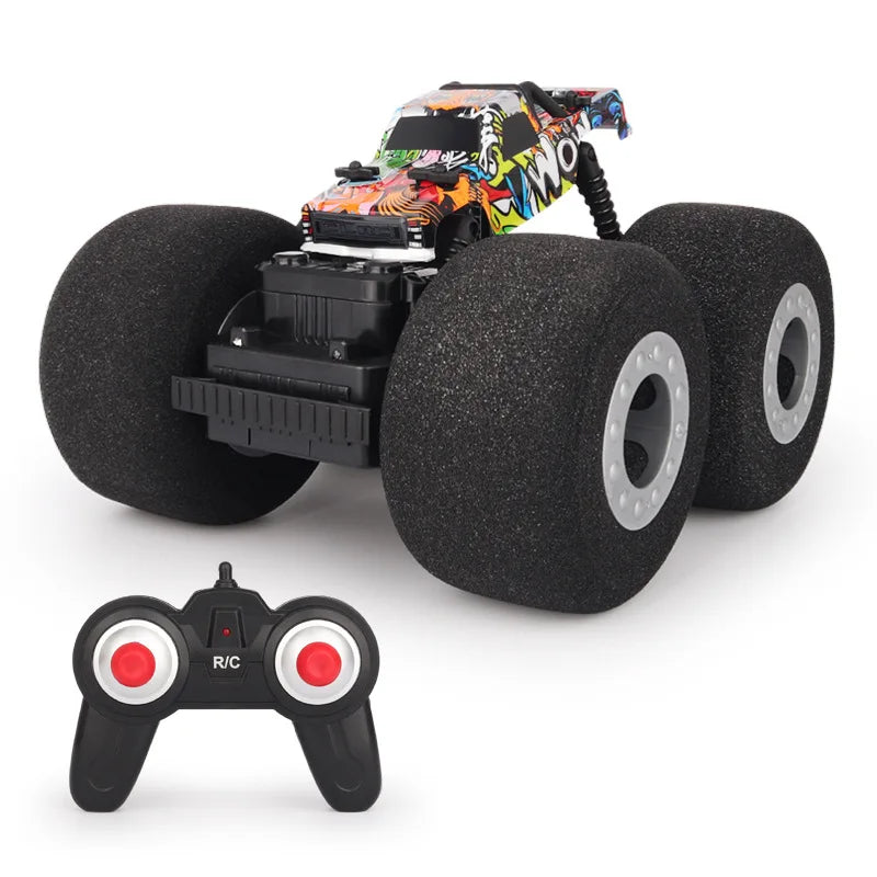 RC Car Stunt Drift Soft Big Sponge Tires Buggy Vehicle Model Radio Controlled Machine Remote Control Toys For Boys Gifts Indoor