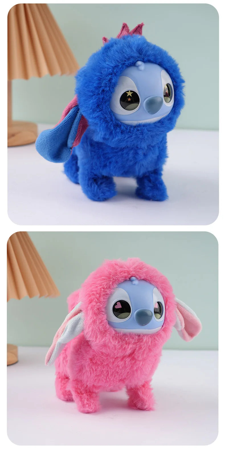 Plush Toys Walking Stitch Toys Interactive Electronic Pet Plush Toy Stitch Toy Puppy Woof and Moving Animated Nodding Head Gifts