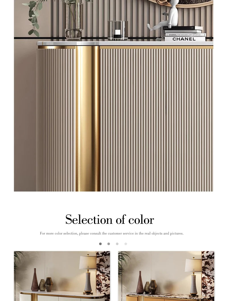 Modern Luxury Kitchen Furniture Dining Room Console Table Cabinet Table Sideboards Storage Cabinet With Doors