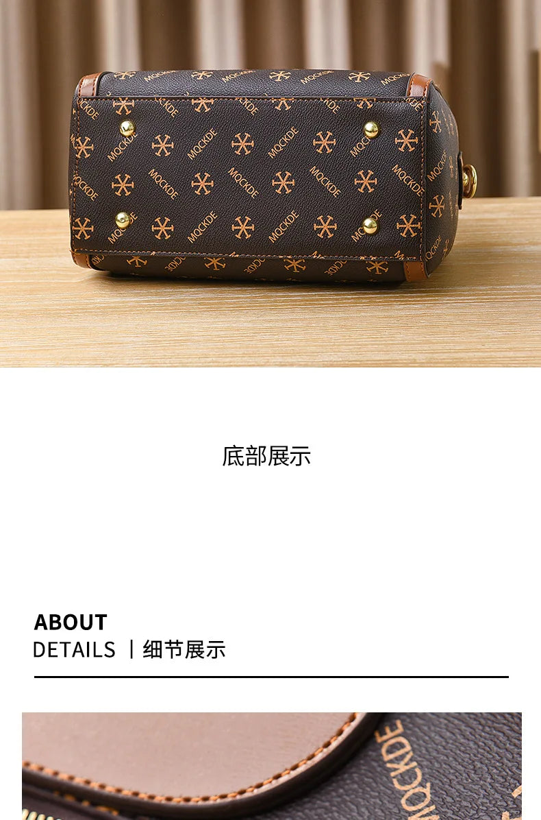 2024 Fashion New Boston Pillow Bag Soft Leather Women's Handbag Versatile Classic Shoulder Bag Large Capacity Crossbody Bag