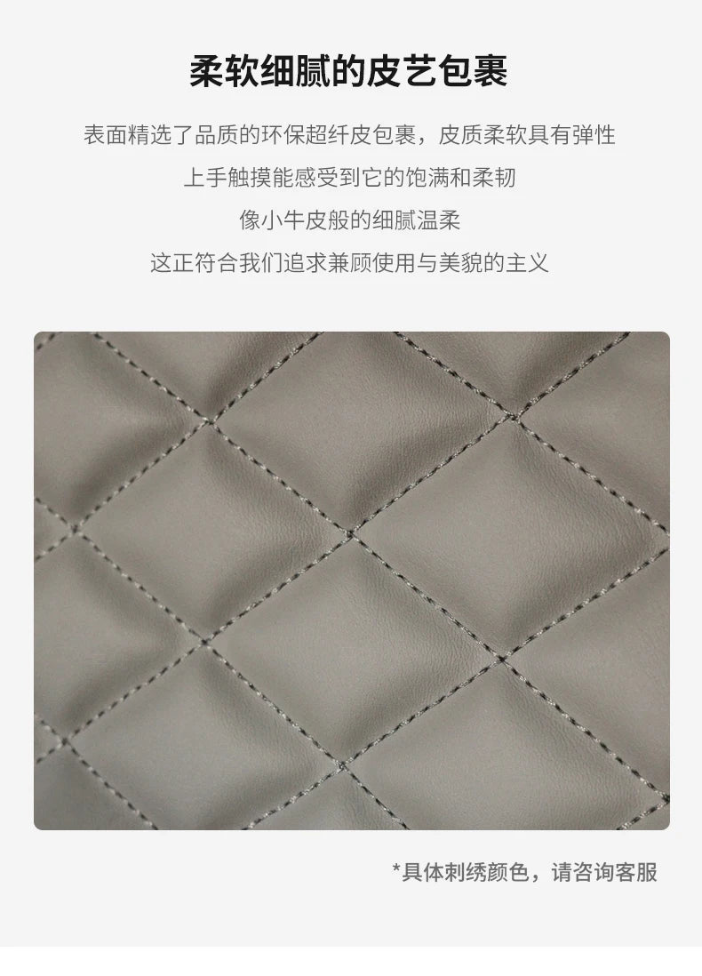 Storage Modern Nightstand Aesthetic Luxury Simple Leather Bedside Table Italian Trendy Muebles Para Cuarto Bedroom Furniture