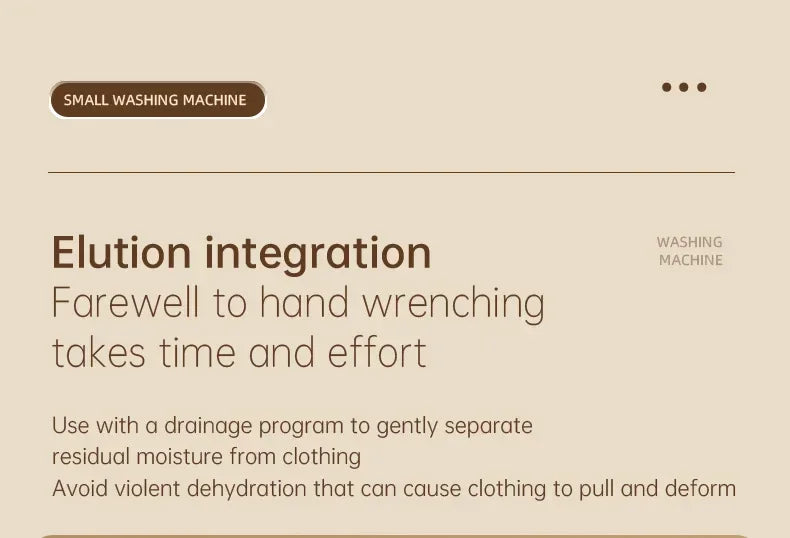 Folding Portable Washing Machine Big Capacity with Clothes Spin Dryer Bucket Travel Socks Underwear Panties Washing Machine