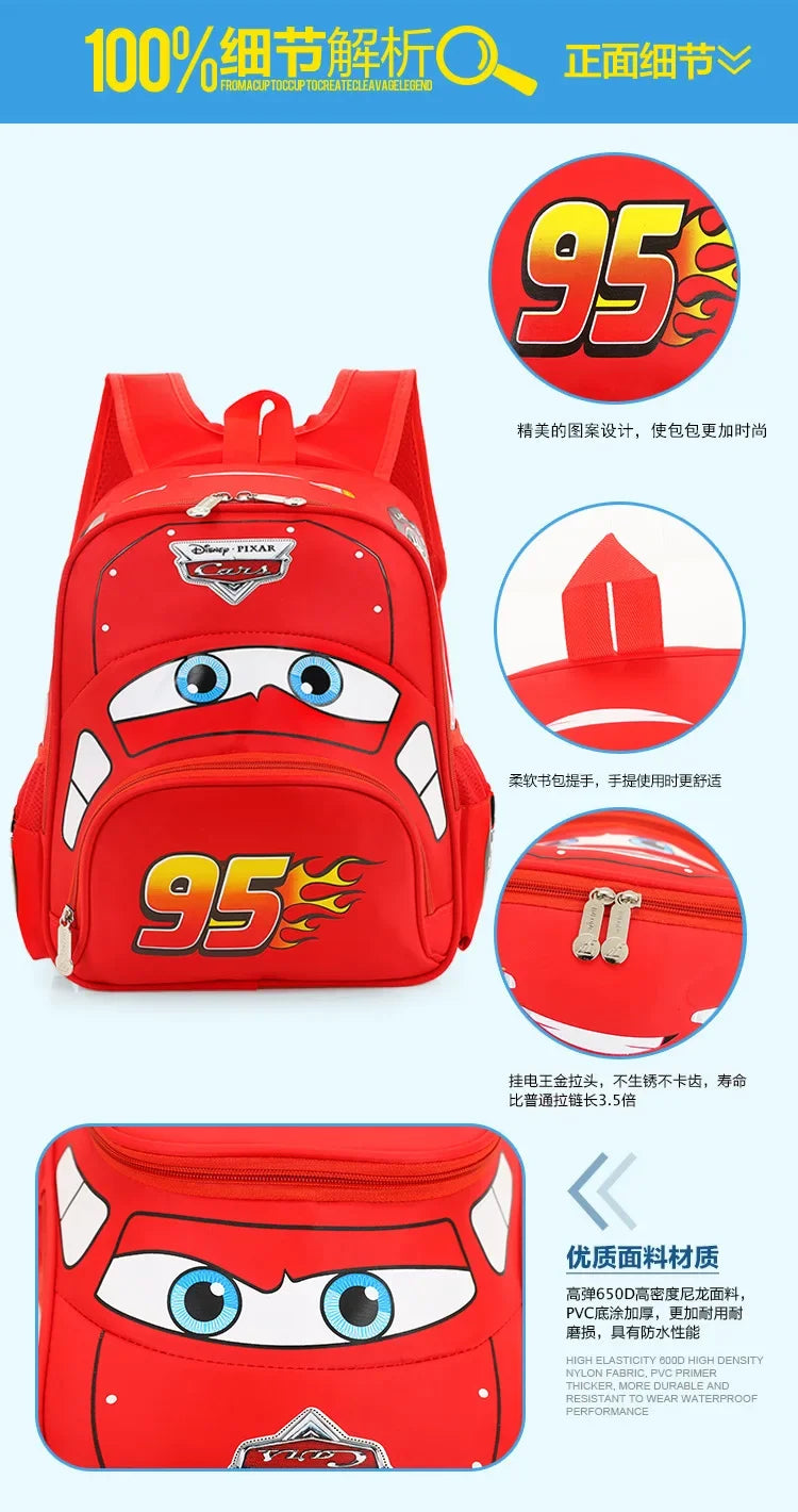 New kindergarten schoolbag children backpack 3D cartoon car shape large capacity boys and girls backpack