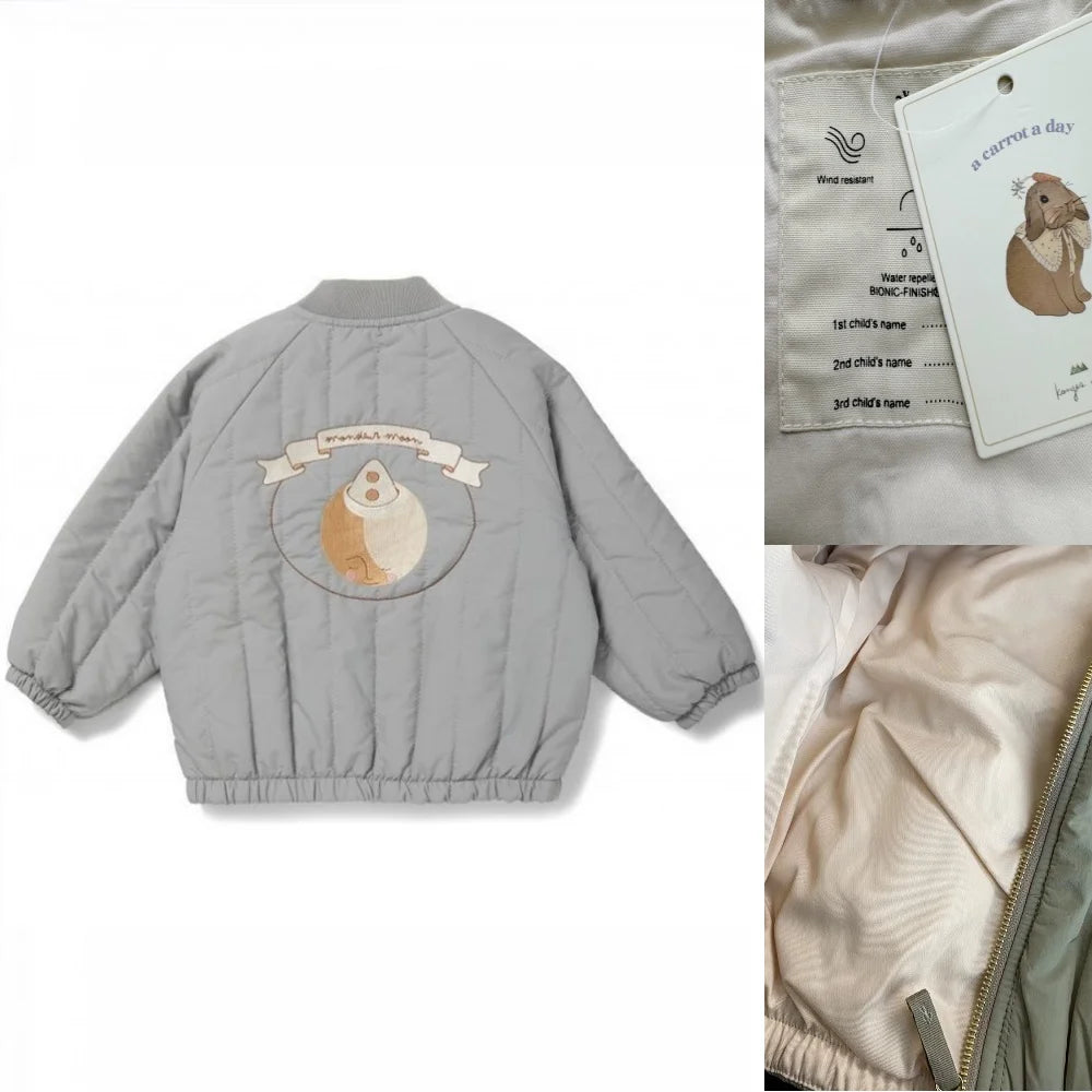 2025 KS Winter Baby Boys Lambswool Jackets Coat Kids Cotton Outerwear Toddler Girl Fleece Flight Suit Jacket Children's Clothing