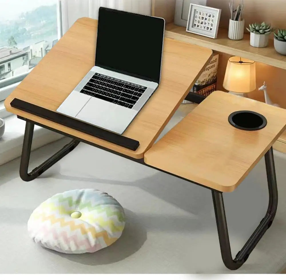 Laptop Bed Desk Foldable Portable Laptop Lap Working Desk Small Adjustable Foldable Bed Table For Laptop And Writing For Couch