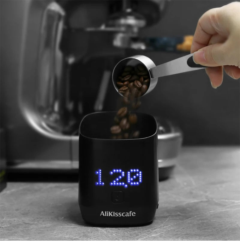 AliKisscafe Digital Dosing Cup Coffee Scale Display Tray Precise Scale Measuring Cup Kitchen Barista Tools Espresso Accessories