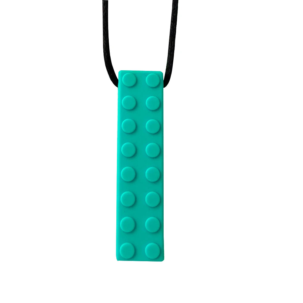 1pcs Silicone Teether Kids Chew Necklace Sensory Chewy Pendant Oral Motor Toys Therapy Tools for Autism ADHD chidren's goods