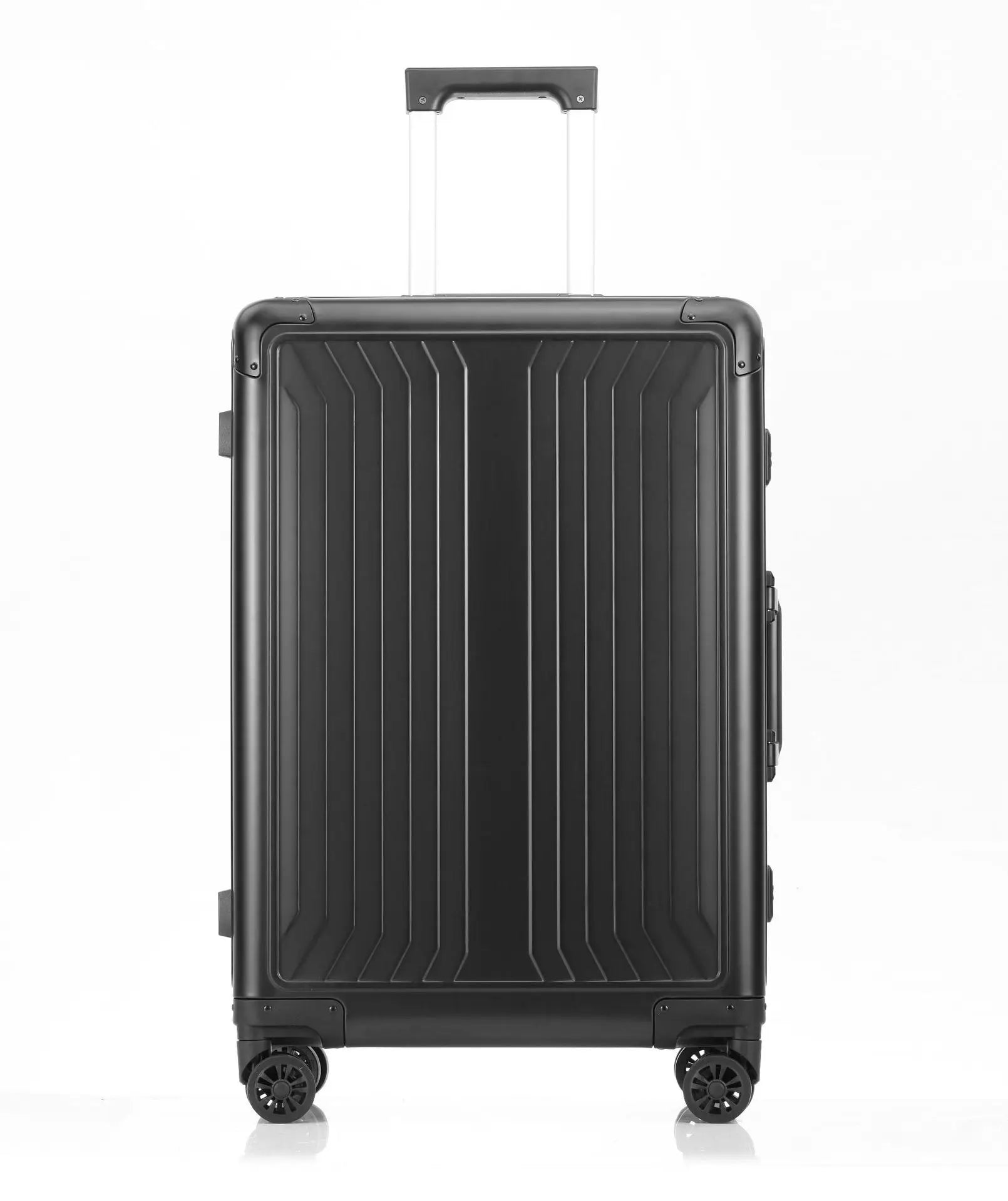 2025 All aluminum travel suitcase on wheels combination lock rolling luggage case Men's Business large size luggage Hand luggage