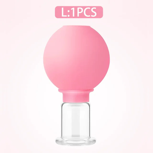 1/4PCS Rubber Massage Body Cups Vacuum Face Cupping Massage Cupping Facial Skin Lifting Body Anti Cellulite