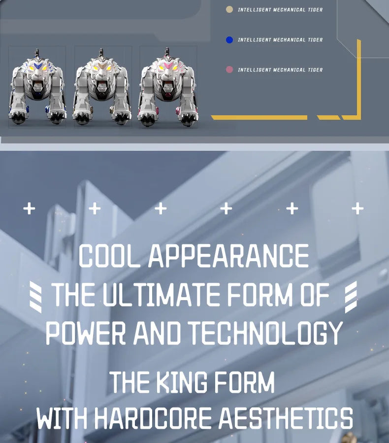 Jjrc R38 Smart Mechanical Tiger Robot Toy Electronic Pet With Touch Gesture Sensing Cross-Border Dancing Stunt Gift