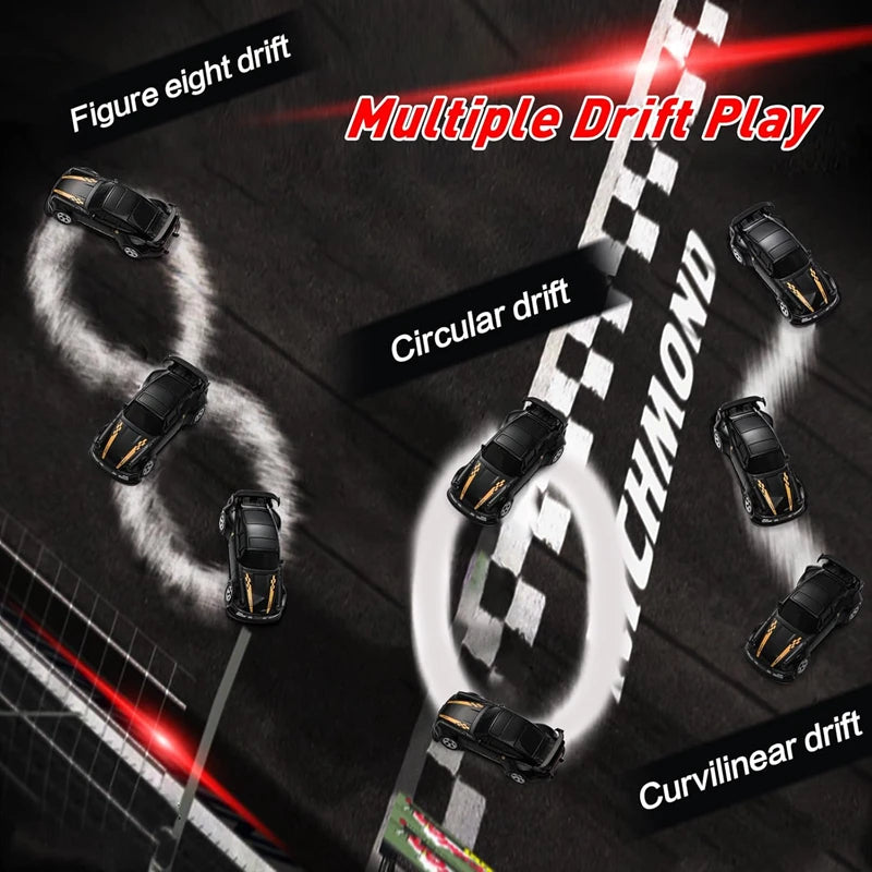 1/64 2.4G High speed Drift Rc Car 4WD Remote Control Car Four Wheel Drive Radio Controlled Mini RTR Racing Model Boy Toy Gift