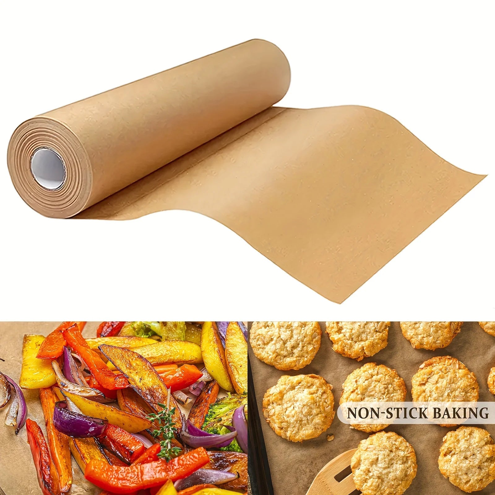 5/8/10/20m Parchment Paper Baking Sheets Non-Stick Precut Baking Liners for Oven Air Fryer Grilling Mat Steaming Bread Cookies