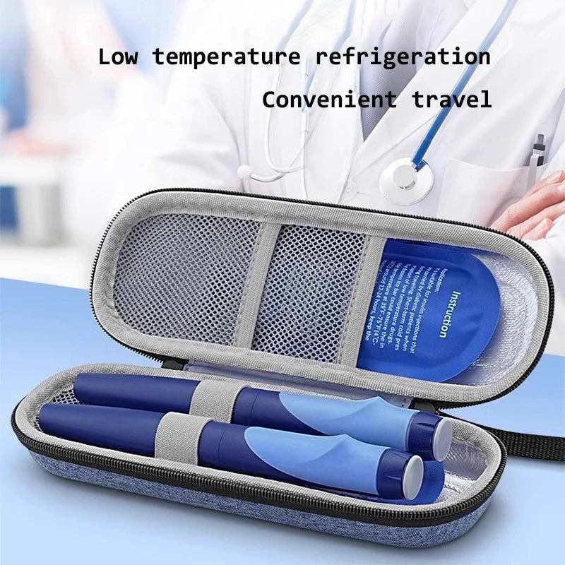 Portable Insulin Cooling Bag Carry-on Protector Waterproof Diabetic Medication Storage Bag for Insulin Pen Daily Life and Trips