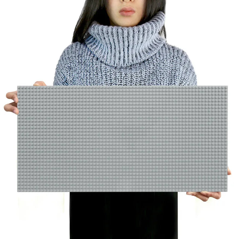 32*64 Holes Classic Building Blocks Base Board, DIY Assembled Building Blocks Wall Compatible With Brand Gift Toys for Children