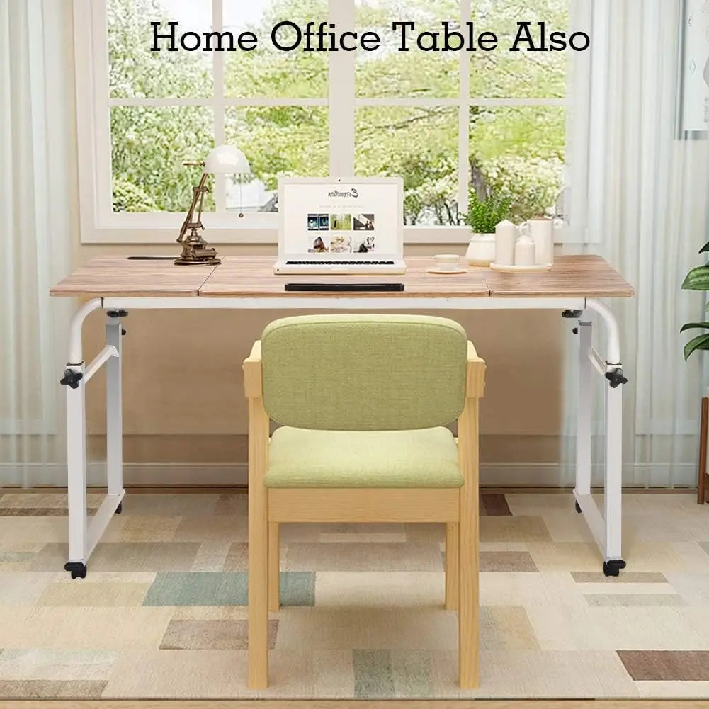 Over Bed Table with Wheels Rolling Laptop for Recliner Mobile Computer Desk Standing Workstation Laptop Cart with Heavy