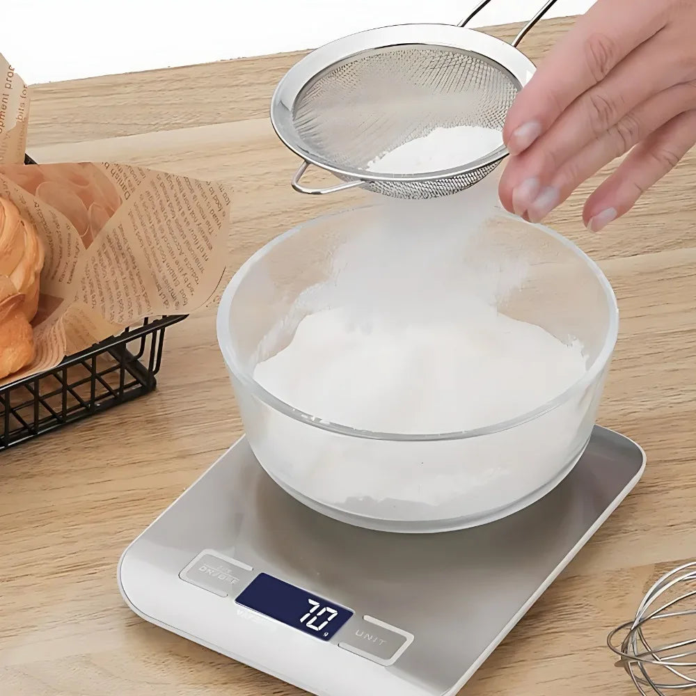 5/10KG Kitchen Scale Stainless Steel Portable Food Scale LCD Electronic Scales Jewelry Baking Weight Digital Scale 0.1g