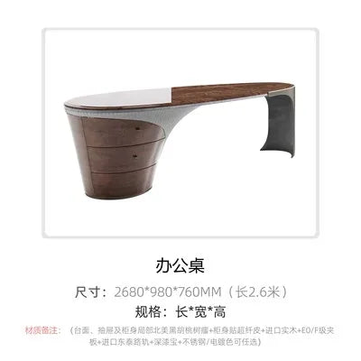 mid-century Marble office desk high-end luxury fashion design Computer desk Elegant comfortable mesa para escritório furniture