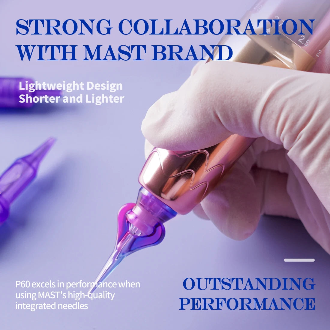 Mast P60 Permanent Makeup Machines 5 Strokes Wireless Tattoo Machine Eyebrow Lip PMU Pen Pro Artist Tattoo Supplies