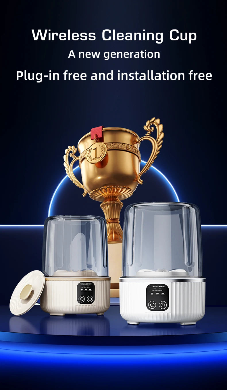 Mini Portable Wireless Washing Machine for Cup Underwear Socks Household Travel Underwear Special Charging Washing Machine