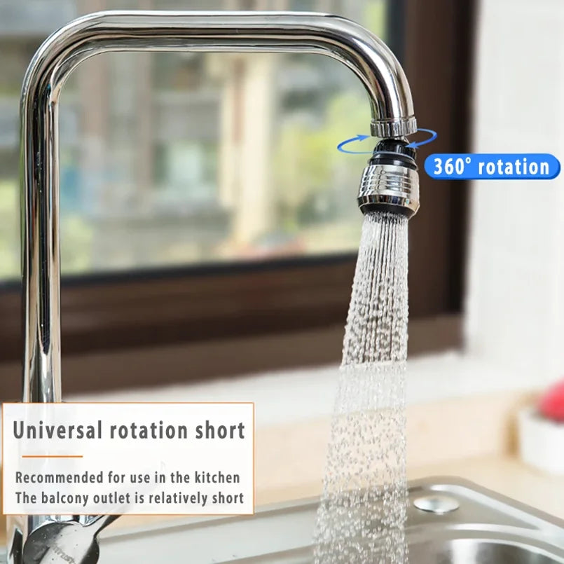 Kitchen Gadgets 2 Modes 360 Rotatable Bubbler High Pressure Faucet Extender Water Saving Bathroom Kitchen Accessories Supplies