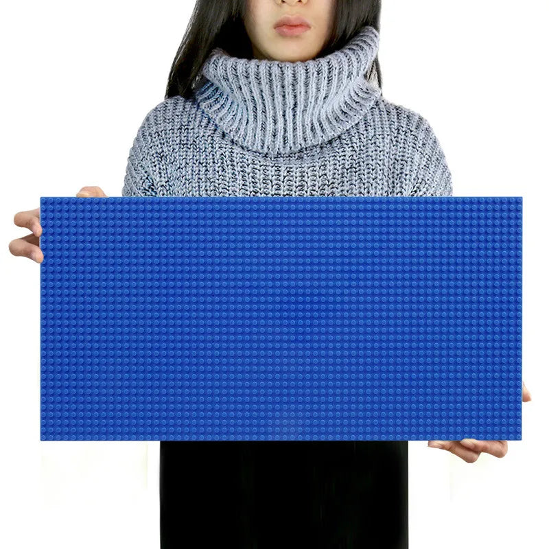 32*64 Holes Classic Building Blocks Base Board, DIY Assembled Building Blocks Wall Compatible With Brand Gift Toys for Children