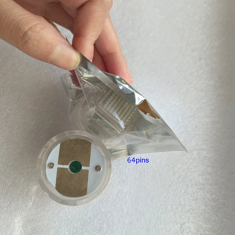 Less Pain Non-Insulated Micro Cartridge 10Pins 25Pins 64Pins Nano Tips For Micro Fractional RF Radio Frequency Machine