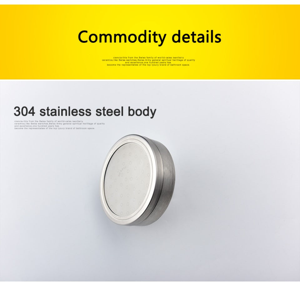 Rain Shower Head Boosting High Pressure High Flow Stainless Steel Rainfall Shower Head Adjustable Angles Bathroom Shower